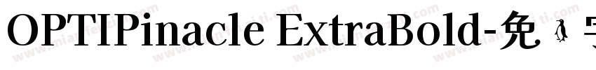 OPTIPinacle ExtraBold字体转换